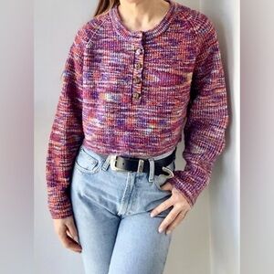 BDG Vibrant Multicolor Pullover Knit Sweater Size SP